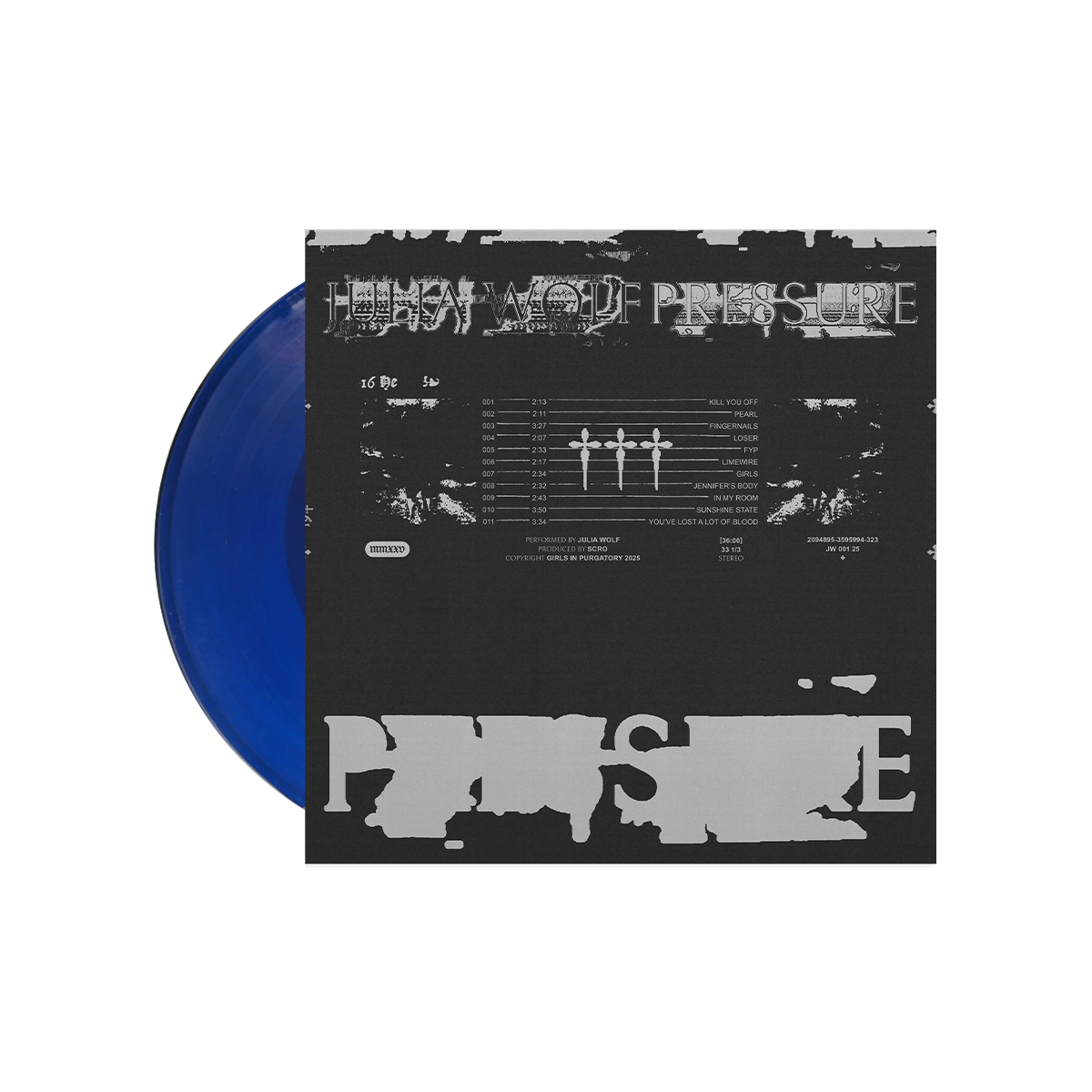 Pressure Vinyl Transparent Blue Edition