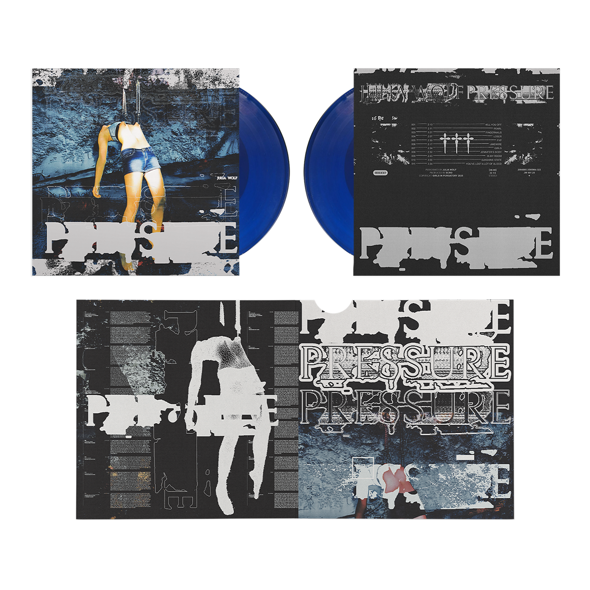 Pressure Vinyl Transparent Blue Edition